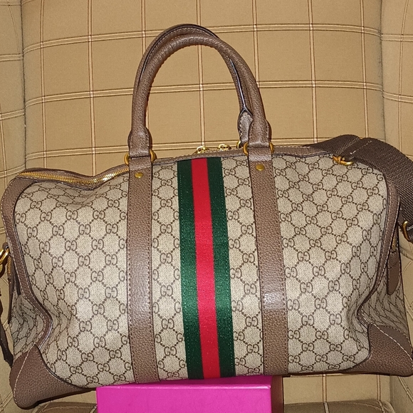 GG Monogram Designer Duffel Luggage Travel Bag 🧳 - Picture 2 of 5